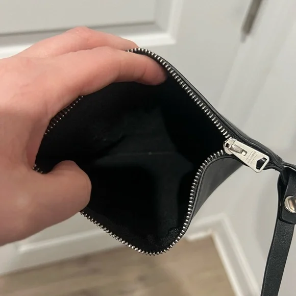 All Saints Black Junai North South Leather Studded Shoulder Tote Bag - Picture 6 of 15